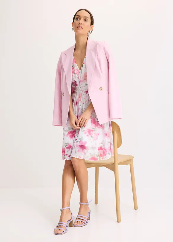 Abito in mesh con fantasia, bonprix