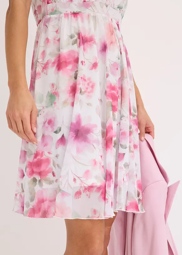 Abito in mesh con fantasia, bonprix