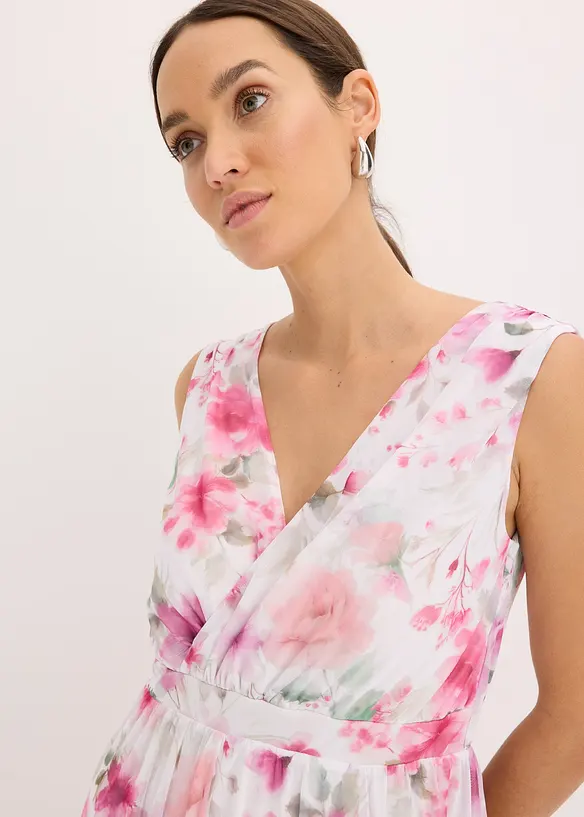 Abito in mesh con fantasia, bonprix