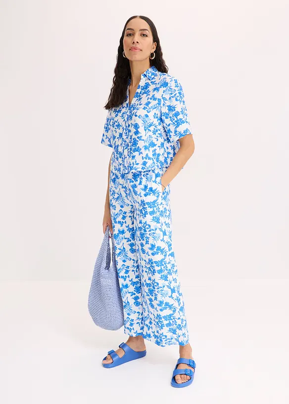 Pantaloni culotte in misto viscosa fluente, bonprix