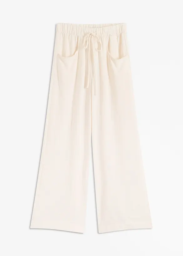 Pantaloni larghi in crêpe leggero, bonprix