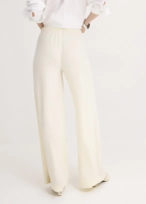 Pantaloni larghi in crêpe leggero, bonprix