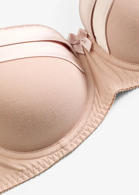 Reggiseno con coppe preformate, ferretto e cotone, bonprix
