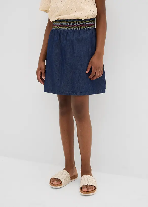 Gonna di jeans in puro cotone biologico, bonprix