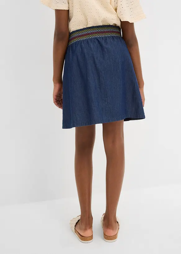 Gonna di jeans in puro cotone biologico, bonprix