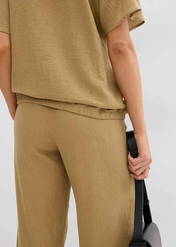 Blusa oversize con fondo elastico, bonprix