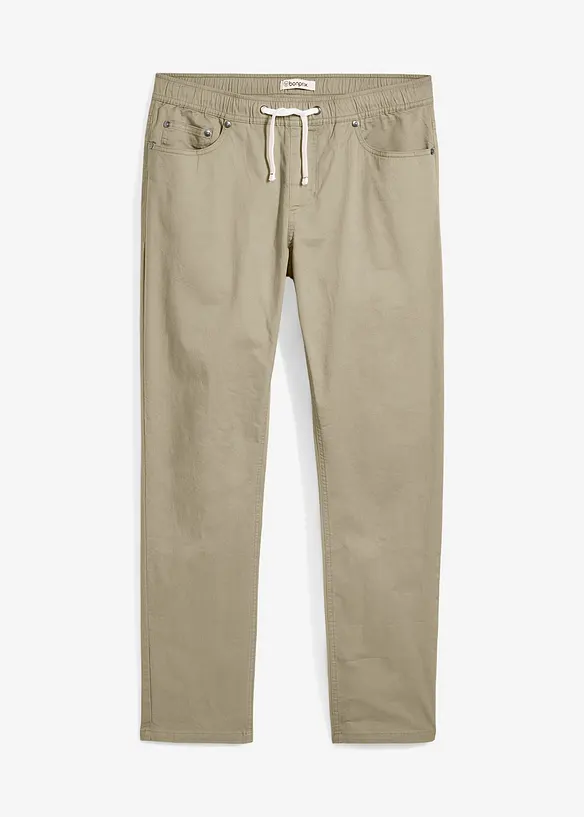 Pantaloni elasticizzati con elastico in vita regular fit, straight, bonprix