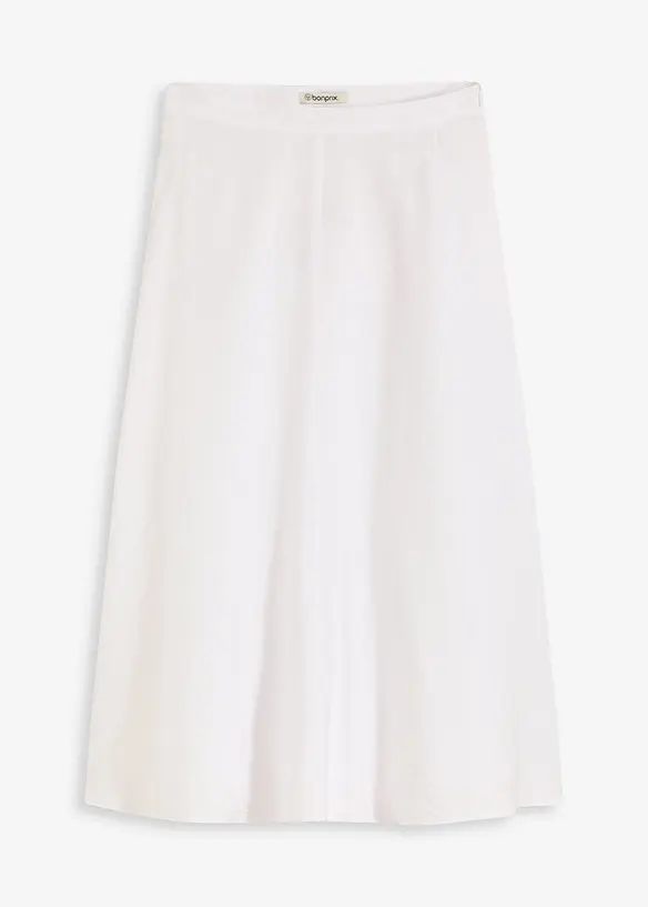 Gonna midi in misto viscosa fluente, bonprix