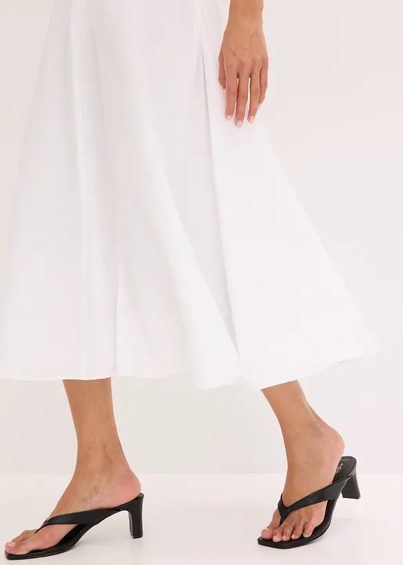 Gonna midi in misto viscosa fluente, bonprix