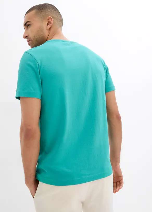 T-shirt in puro cotone biologico, slim fit, bonprix