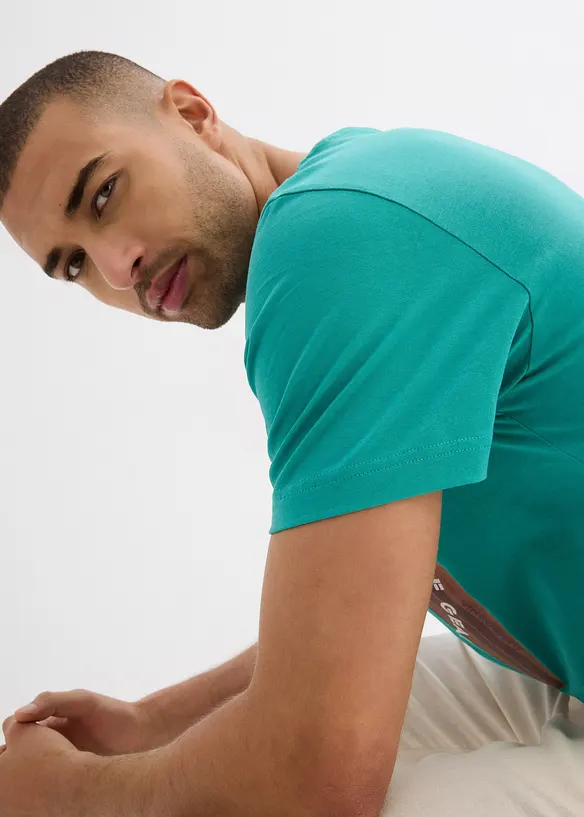 T-shirt in puro cotone biologico, slim fit, bonprix