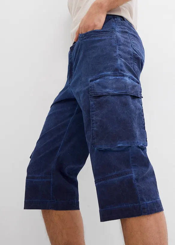 Bermuda cargo lunghi elasticizzati con taglio comfort, regular fit, bonprix