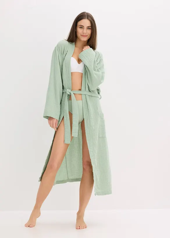 Vestaglia oversize in morbida mussola, bonprix