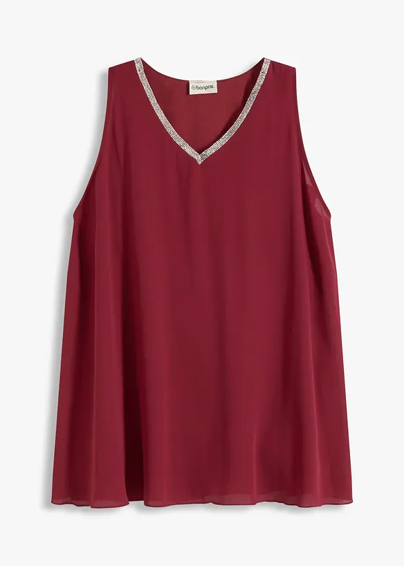 Blusa con strass, bonprix