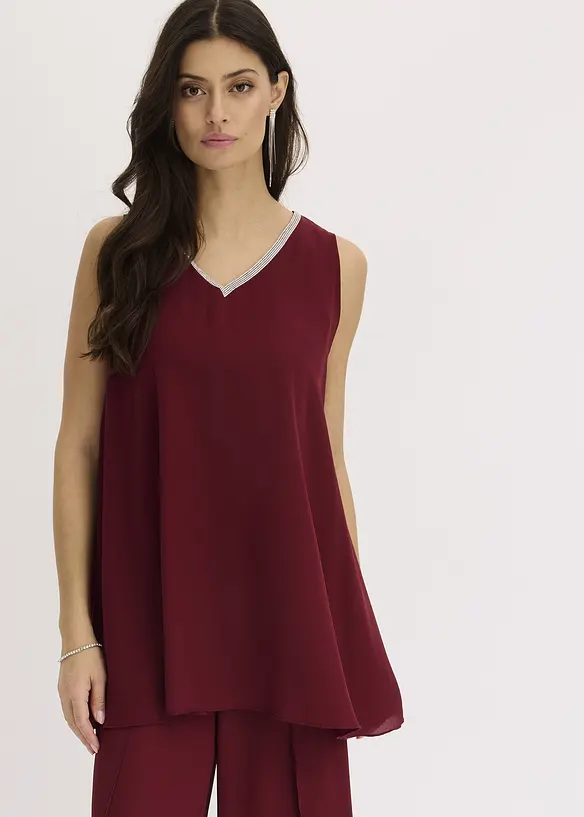 Blusa con strass, bonprix