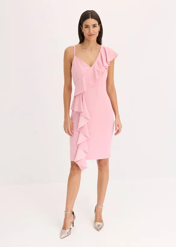 Abito bodycon in crêpe strutturato, bonprix