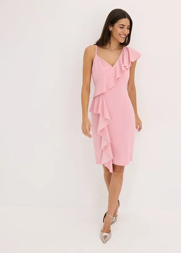 Abito bodycon in crêpe strutturato, bonprix