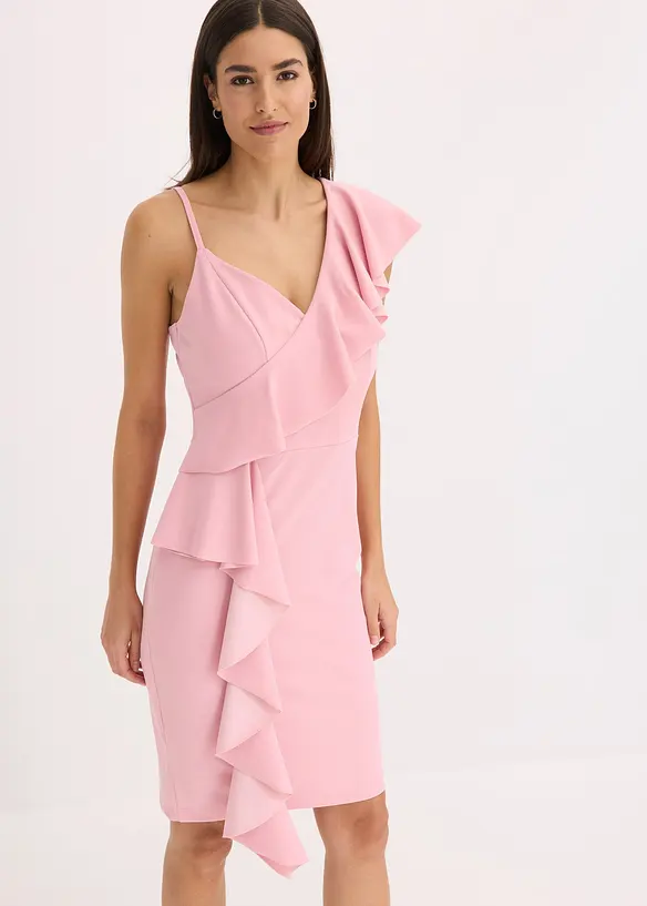 Abito bodycon in crêpe strutturato, bonprix
