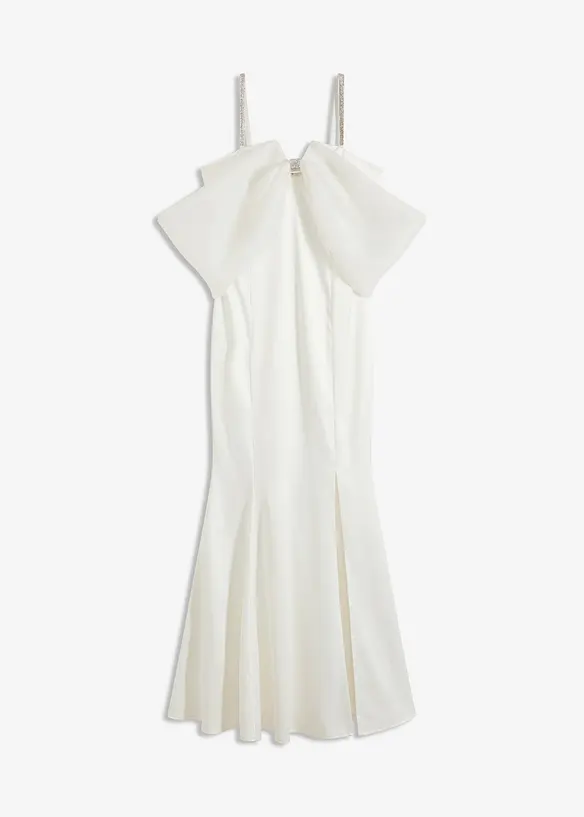 Abito da sposa in satin lucido con strass, bonprix