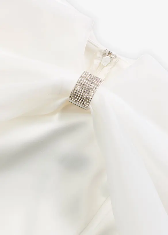 Abito da sposa in satin lucido con strass, bonprix