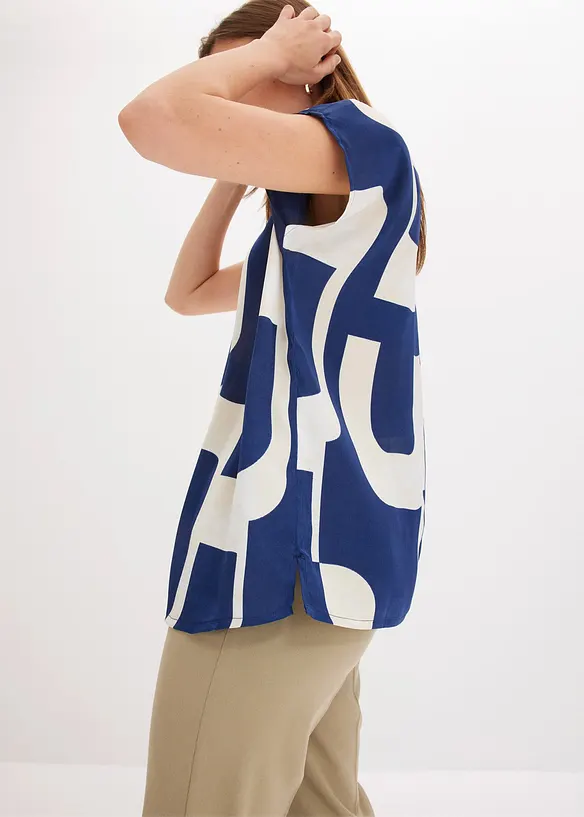 Blusa stile tunica in satin, bonprix