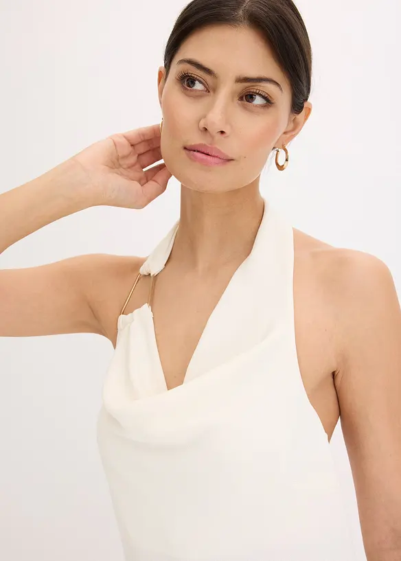 Abito midi con dettaglio in metallo, bonprix