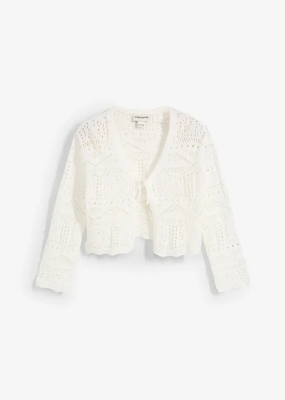 Bolero con ricami e maniche a 3/4, bonprix