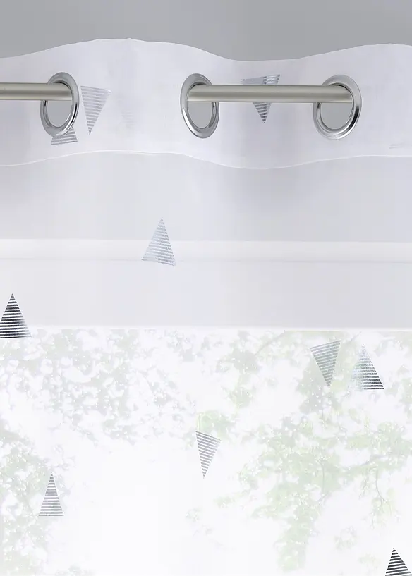 Tenda trasparente con fantasia lucida (pacco da 1), bonprix
