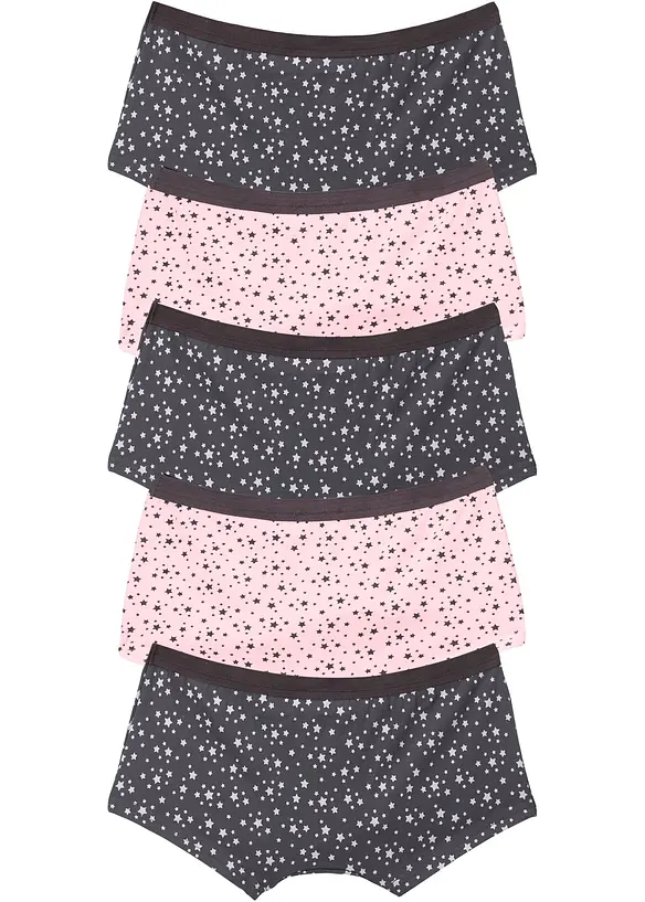 Panty con cotone morbido (pacco da 5), bonprix