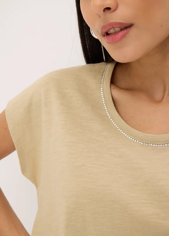 Maglia effetto lino, bonprix