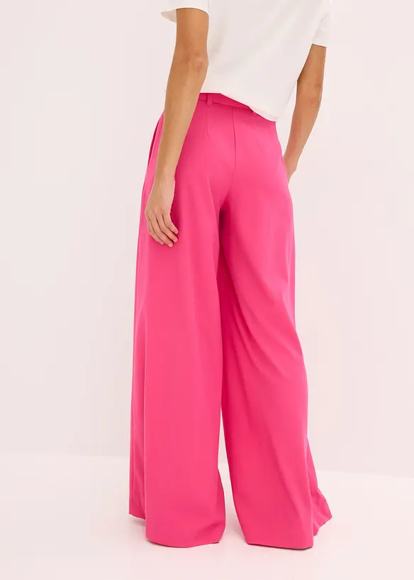 Pantaloni con pinces e cintura (set 2 pezzi), bonprix