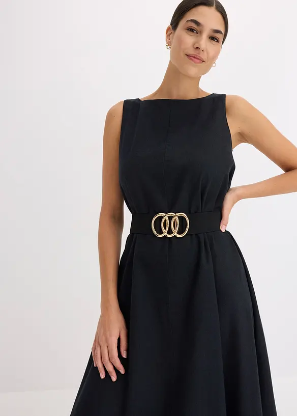 Abito con spalline in misto viscosa fine, bonprix