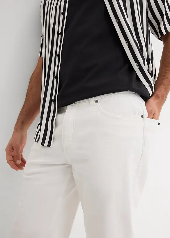 Bermuda lunghi in jeans elasticizzati, regular fit, bonprix