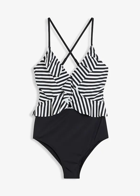 Costume intero con volant, bonprix