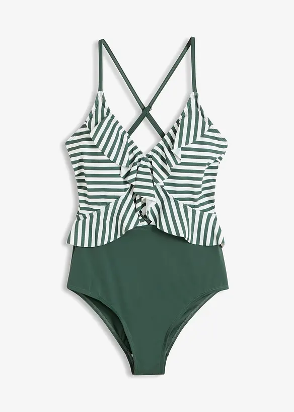 Costume intero con volant, bonprix