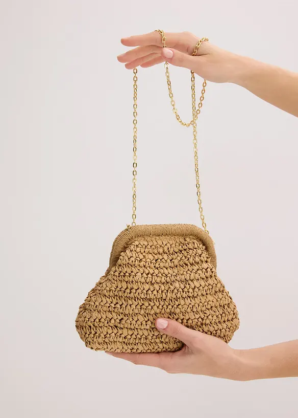 Borsa a tracolla di paglia, bonprix