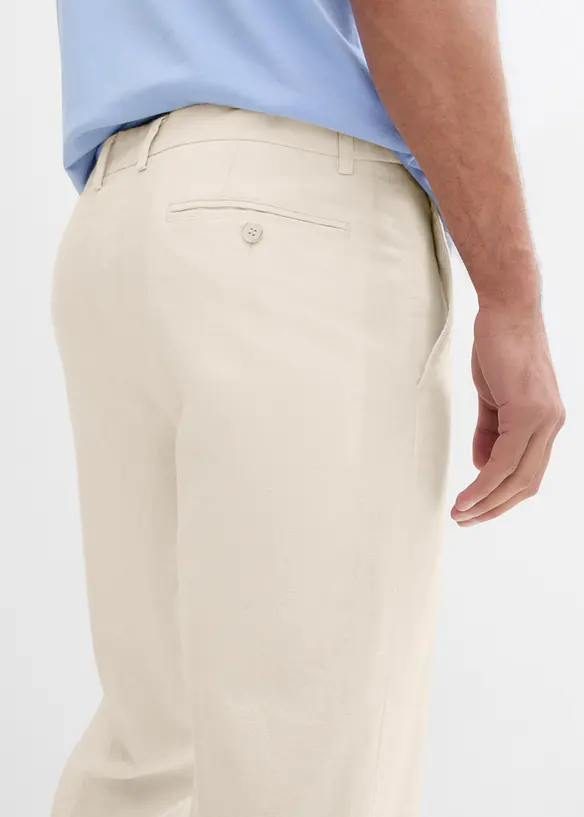 Pantaloni con lino, regular fit, bonprix