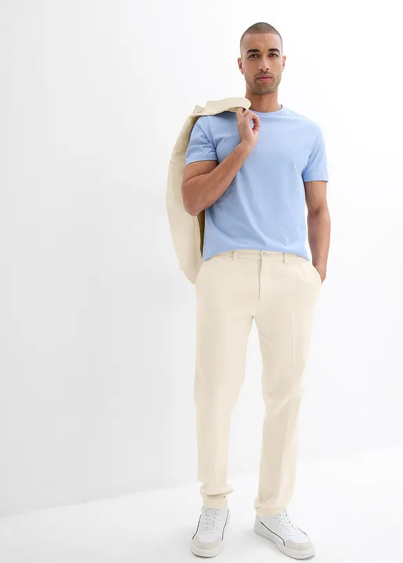 Pantaloni con lino, regular fit, bonprix