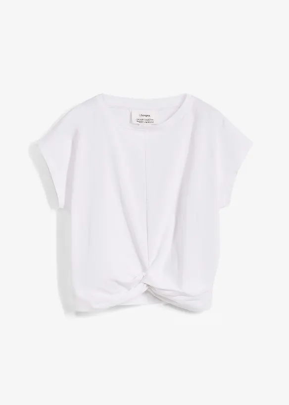 T-shirt cropped in puro cotone biologico, bonprix
