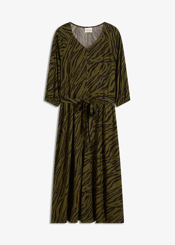 Abito midi in viscosa fluente, bonprix
