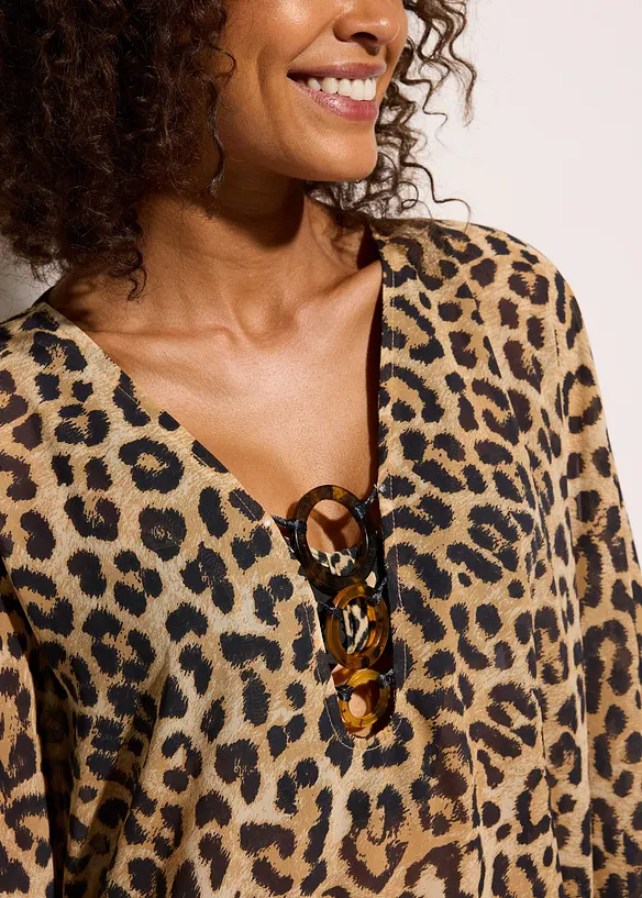 Tunica copricostume di chiffon, bonprix