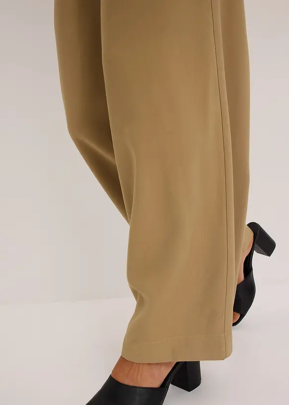 Tuta elegante in viscosa con cintura da annodare, bonprix