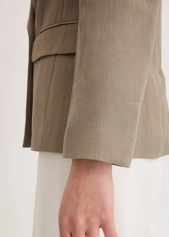 Blazer con lyocell effetto crinkle, bonprix