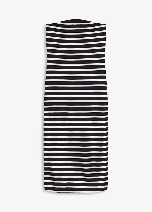 Abito a fascia in maglia a costine, bonprix