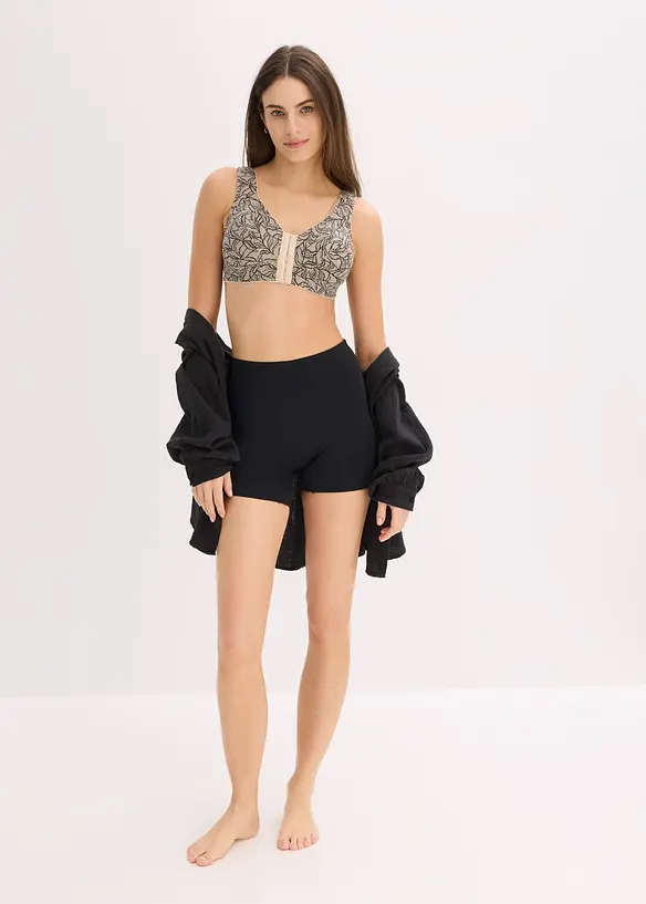 Reggiseno senza ferretto con allacciatura sul davanti e cotone biologico (pacco da 2), bonprix