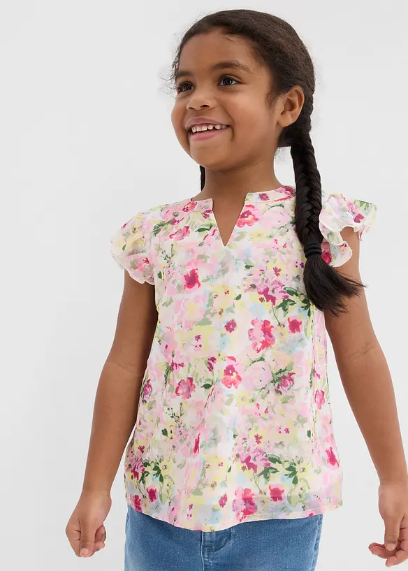 Blusa con ruches, bonprix