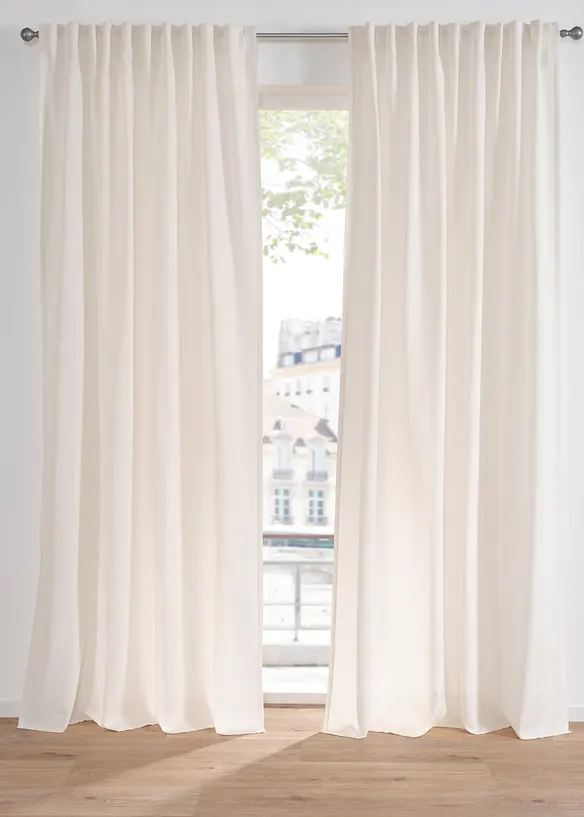 Tenda effetto lino con poliestere riciclato (pacco da 1), bonprix