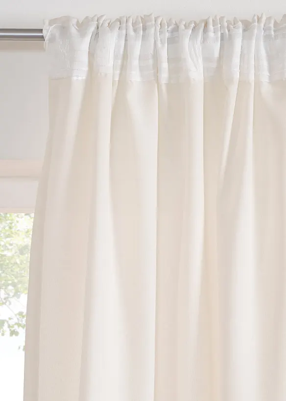 Tenda effetto lino con poliestere riciclato (pacco da 1), bonprix