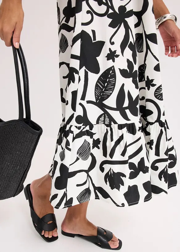 Abito midi in puro cotone biologico, bonprix