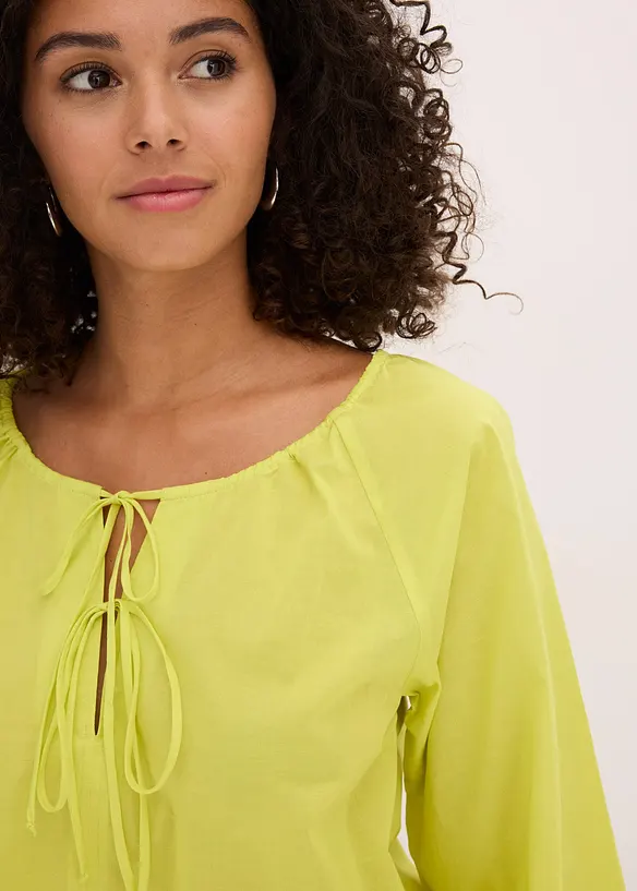 Blusa in puro cotone biologico, bonprix